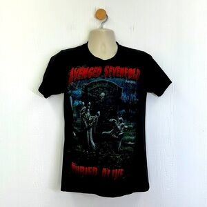 Tultex - Avenged Sevenfold Buried Alive Graphic Tour Short Sleeve Shirt Size Sm
